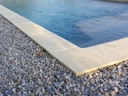 Margelles piscine droites texture pierre fabrication française Margelles piscine droites texture pierre fabrication française