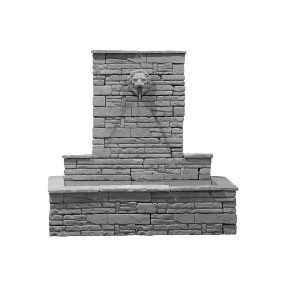 pierre-reconstituee-fontaine-bloc-muret-neptune Fontaine PALERME réalisée avec des blocs murets en pierre reconstituée, livrée en kit